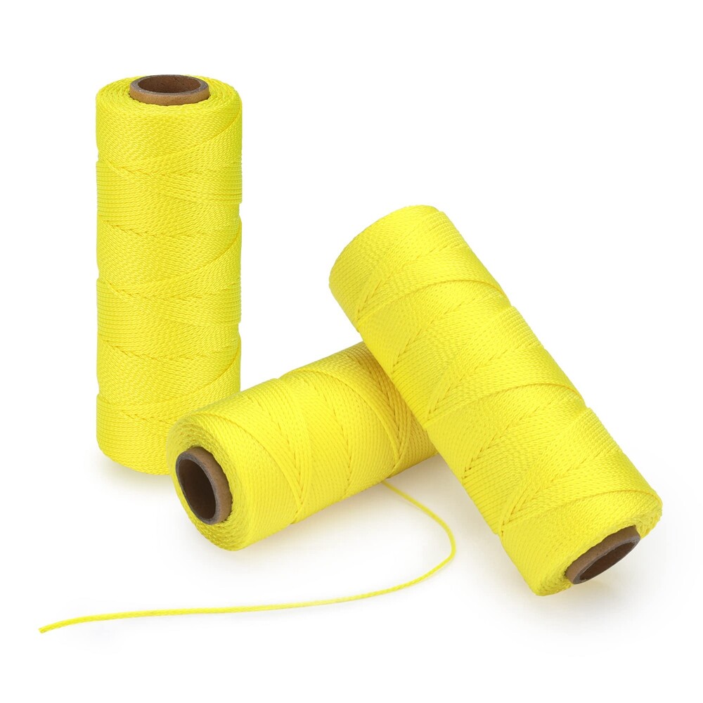 Goldblatt Mason Line 3Roll 500FT#18 Braided Nylon String Line Nylon Twine String