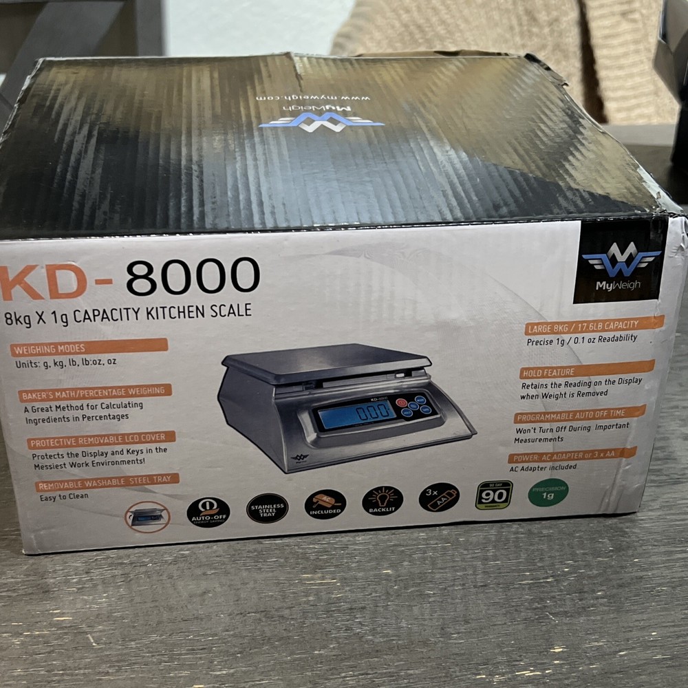 My Weigh KD8000 Kitchen Scale Bakers Math KD 8000 Scale