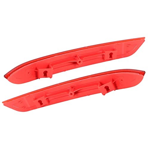 2 Pieces Red Rear Bumper Reflector Driver and Passenger Side Replacement for