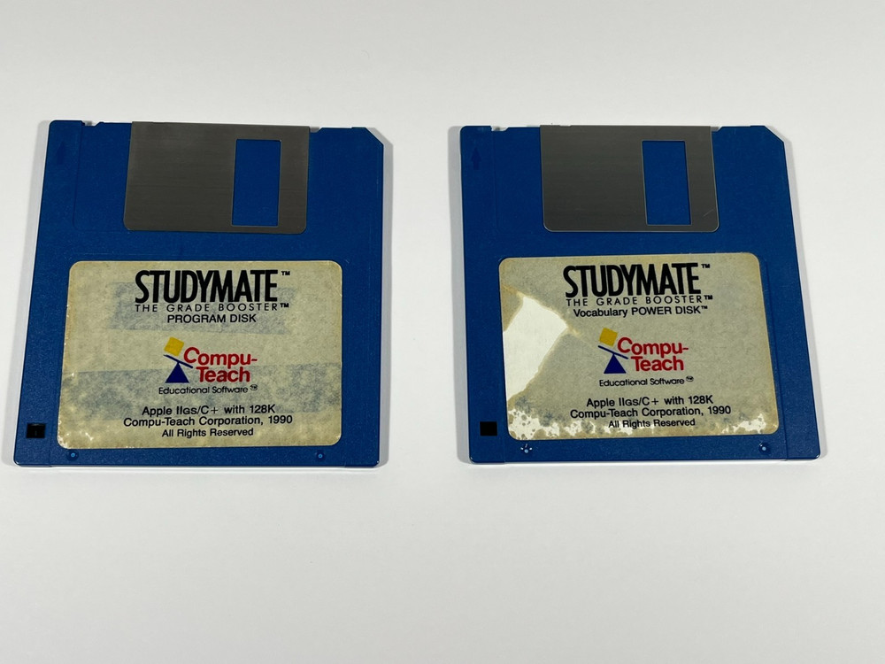 STUDYMATE, The Grade Booster by Computeach, How To Study Software for Apple II