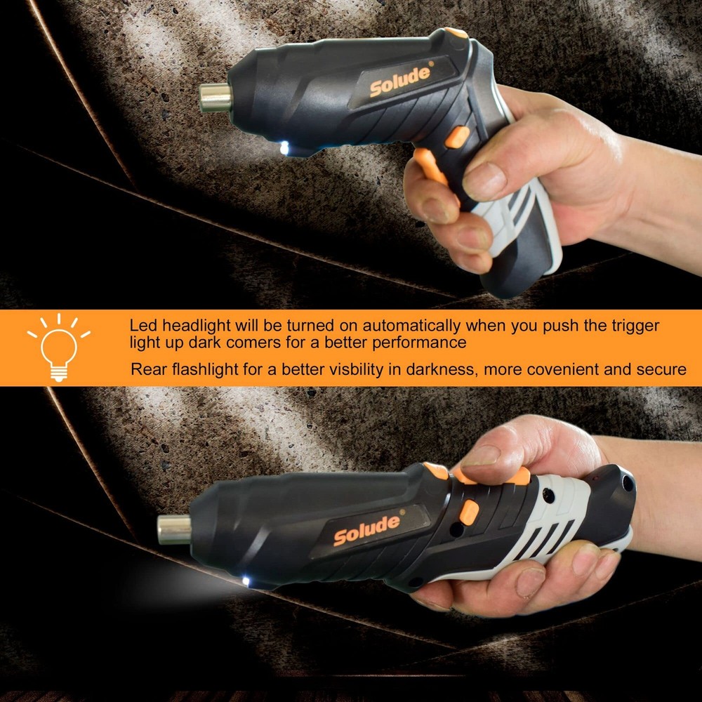 130-Piece Home Tool Kit with 3.6V Cordless Rechargeable Screwdriver,Basic Hou...