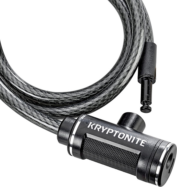 Bike Lock Cable, 6ft x 12mm Steel Anti-Theft Lock with Keys for Bike, Scooter