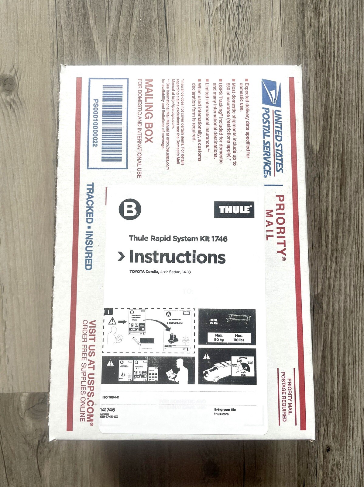 Thule Kit 1746 (#141746) Open-Box ** MINT ** Fit Kit for Toyota Corolla!