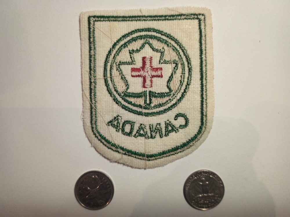 1970s Red Cross Canada Patch Badge Crest