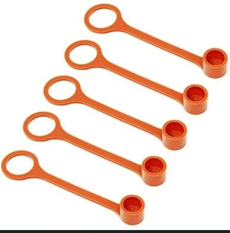 🔥🔥5- PACK FIRE SUPPRESSION SYSTEM RUBBER BLOW OFF NOZZLE CAPS..NEW.🔥🔥