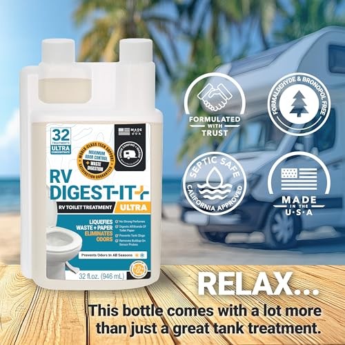 RV Digest-It RV Toilet Treatment, 32 Uses, Super 32 Fl Oz (Pack of 1) Ultra