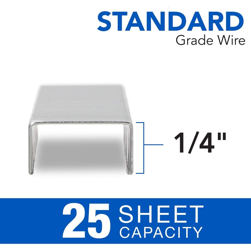 Swingline Standard Staples 2 Pack 10000 Staples Chisel Point 25 Sheets Capacity
