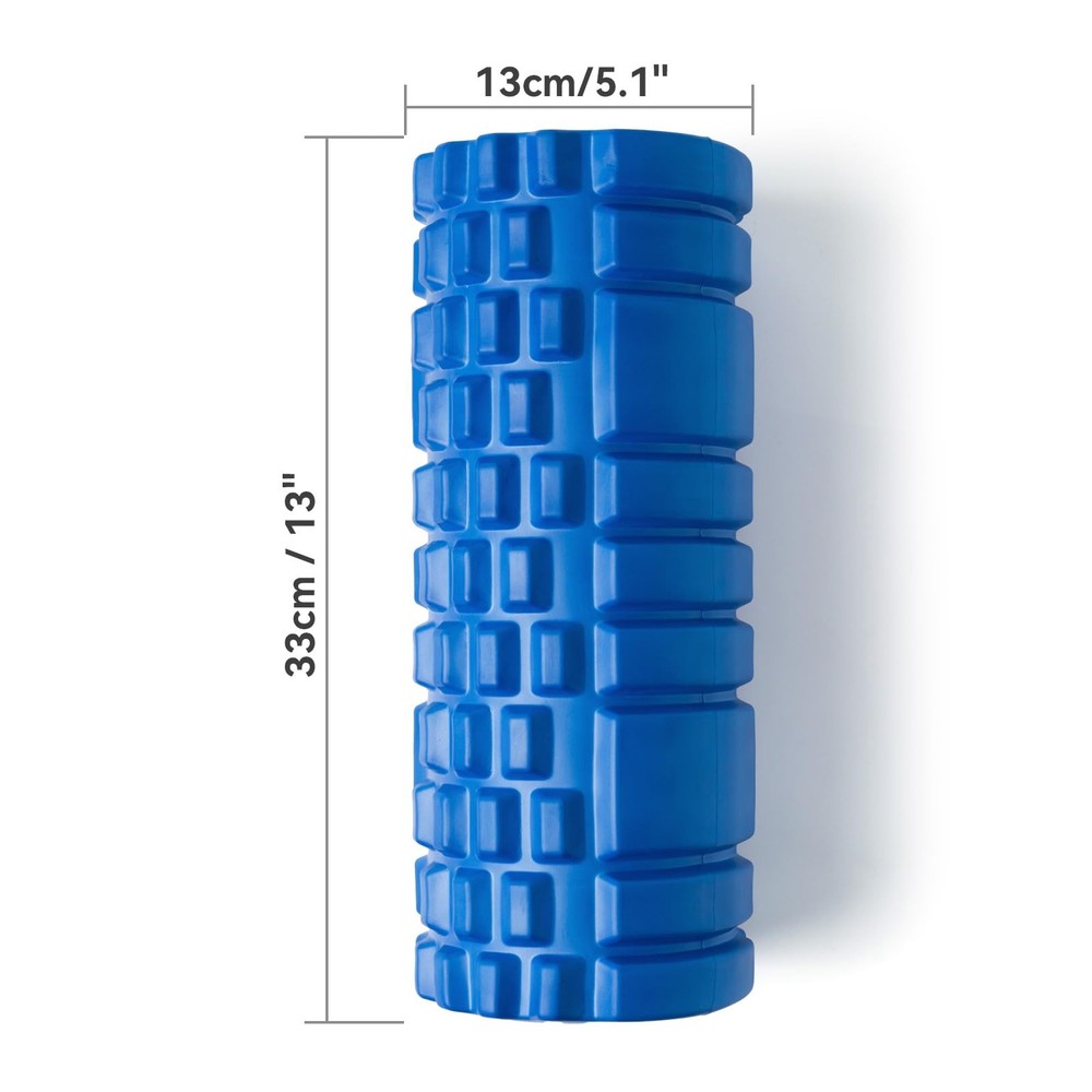 Foam Roller for Deep Tissue Massager, 13" High Density Exercise Patented Roll...