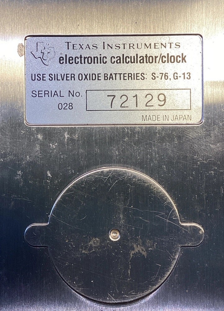 VINTAGE TEXAS INSTRUMENTS DATA CHRON TI-1790 ELECTRIC CALCULATOR & CLOCK