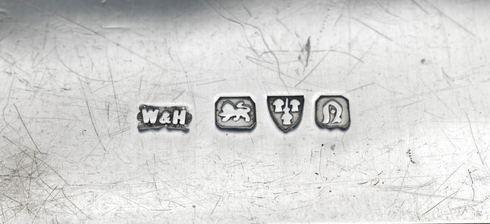 Antique Solid Silver Art Deco Notepad Notebook Holder With Pencil 1938