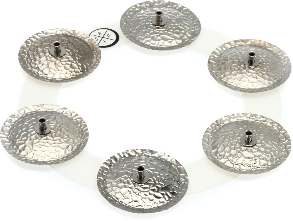 Big Fat Snare Drum Bling Ring - White Copper (2-pack) Bundle
