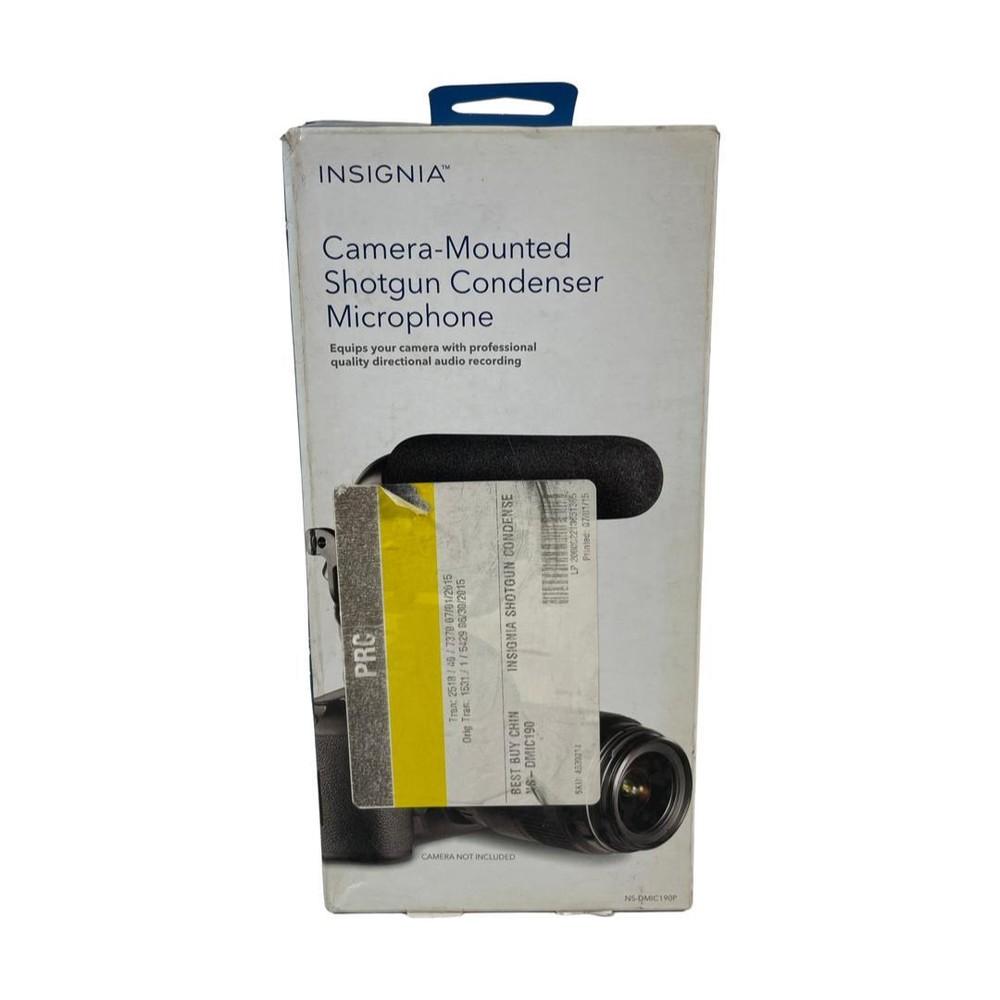 Camera-Mounted Shotgun Condenser Microphone - Black