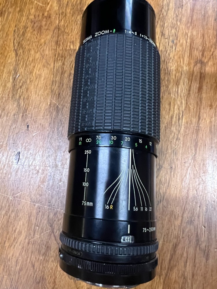Sigma multi coated zoom 75-250mm for konica READ