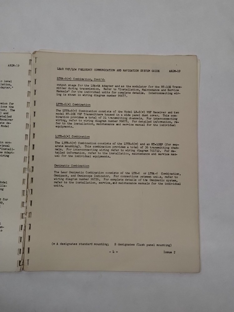 Lear VHF/LF Combinations Installation Manual Original