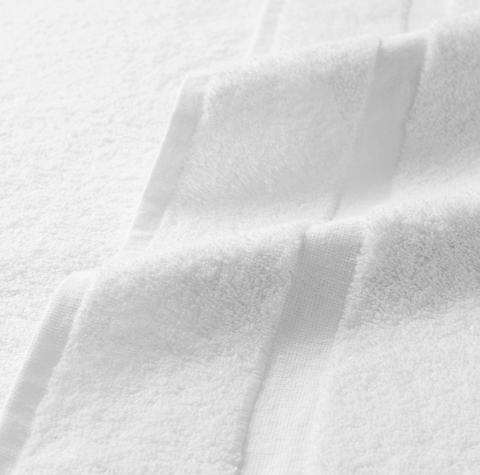 Admiral Hospitality Washcloths 12x12 (Bulk Case of 300), White, Cotton Blend