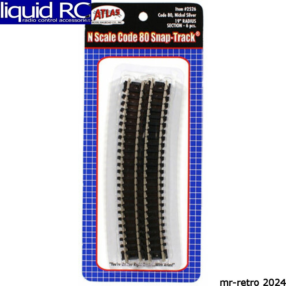 Atlas Trains 2526 N Code 80 19 Radius Curve (6)