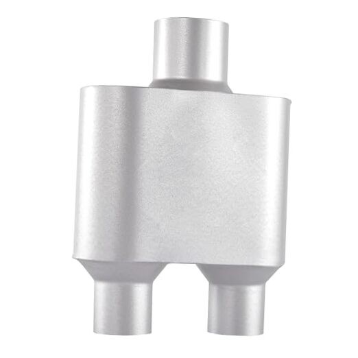 Universal Mufflers,Performance Automotive Exhaust Muffler，Single Chamber Silver