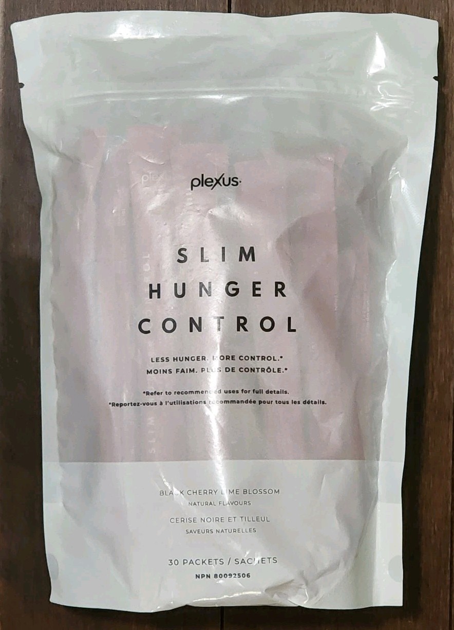 Plexus Slim Hunger Control Black Cherry Lime Blossom 30 Packets Open Bag 07/2026