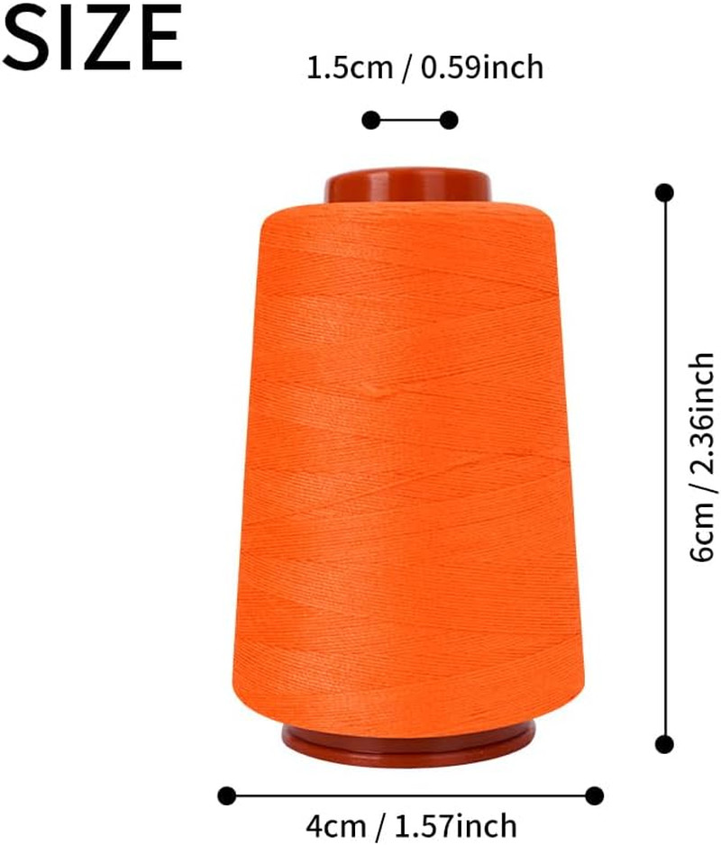 Polyester Sewing Thread Kit, 12 Colors, 800 Yards Each, Multi-Color Spools for M