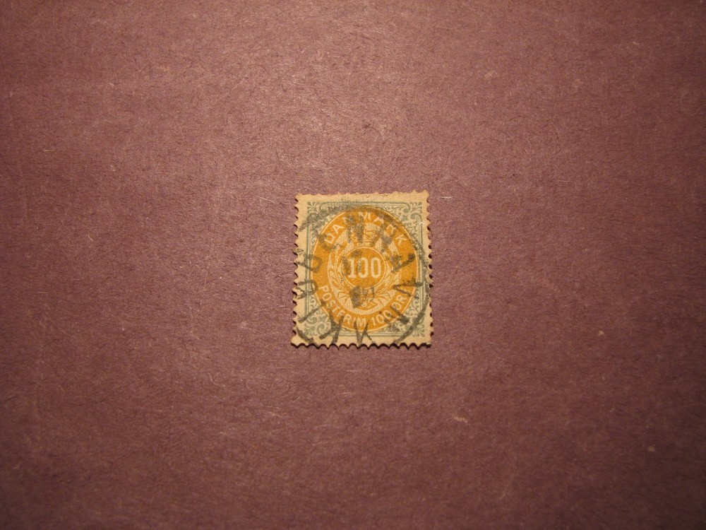 Denmark Scott# 34 Royal Emblems 1877 C28