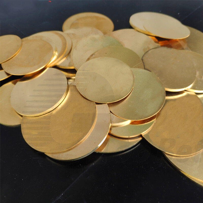 H62 Solid Brass Disk Circle Blanks Discs Round Sheets 10-300mm Dia 0.3-4mm Thick