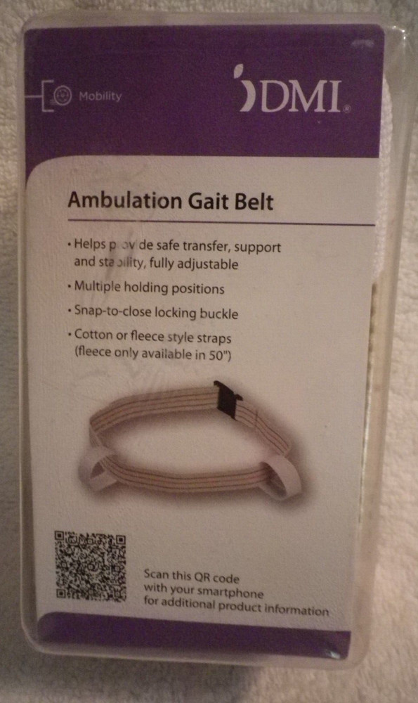 DMI Ambulation Gait Belt plastic buckle holding positions