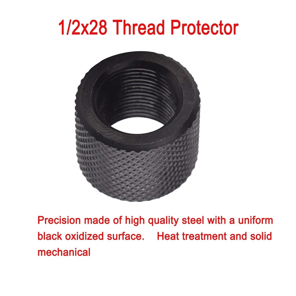 2 Pack Thread Protector 1/2 x 28 for 22LR .223 & 5.56 blackness