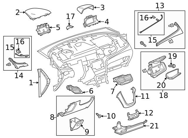 Genuine GM Wiring Harness Bracket 13300763