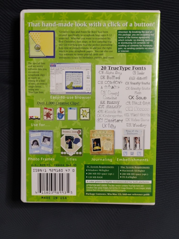 CREATING KEEPSAKES SCRAPBOOK MAGAZINE - 4 CD-ROM LOT!
