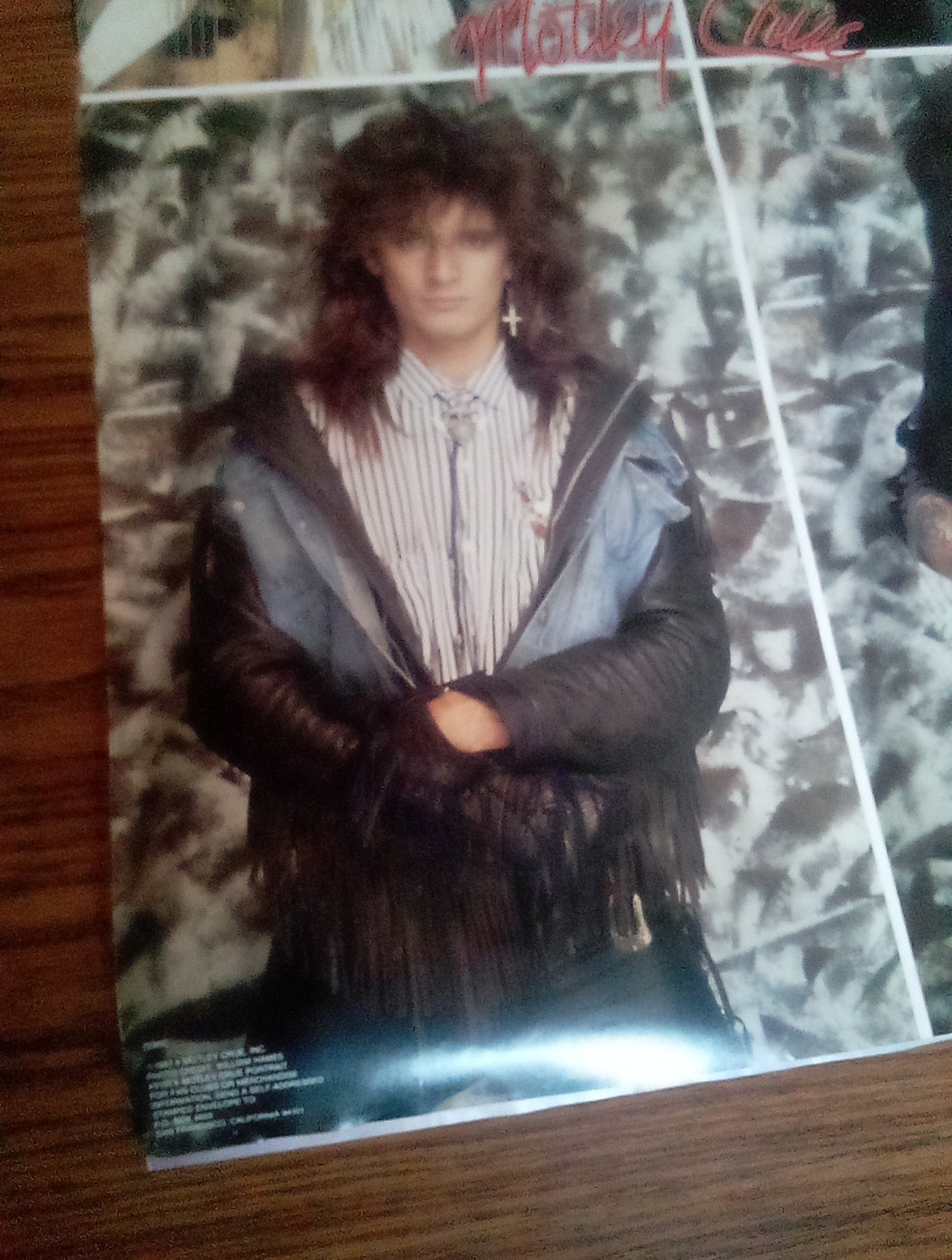 Original Vintage 1987 Rock Hair Band Motley Crue Poster By Funky Brands 22x34