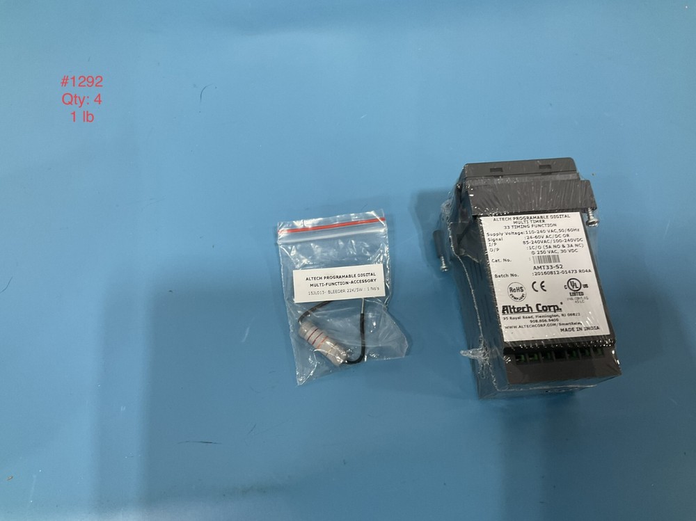 ALTECH CORP, AMT33-S2 , Programmable (Multi-Function) Time Delay Relay DPDT