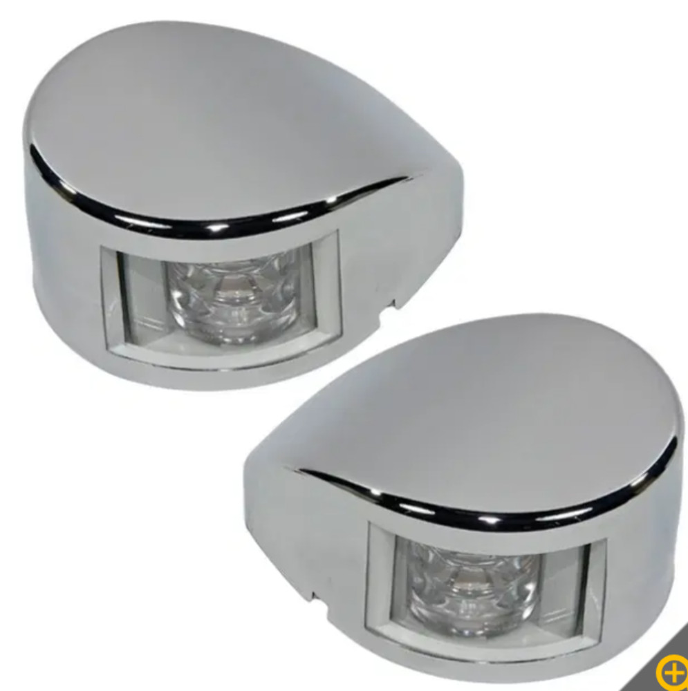 Marpac 7-6605 LED Side Navigation Light RED-GREEN Horizontal Mount Boat Marine