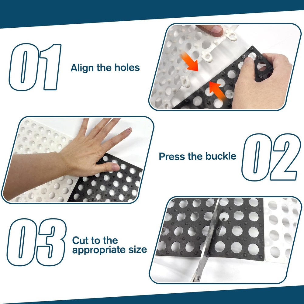 RV Mattress Underlay 83x59 in Queen Modular Interlocking Ventilated Pad