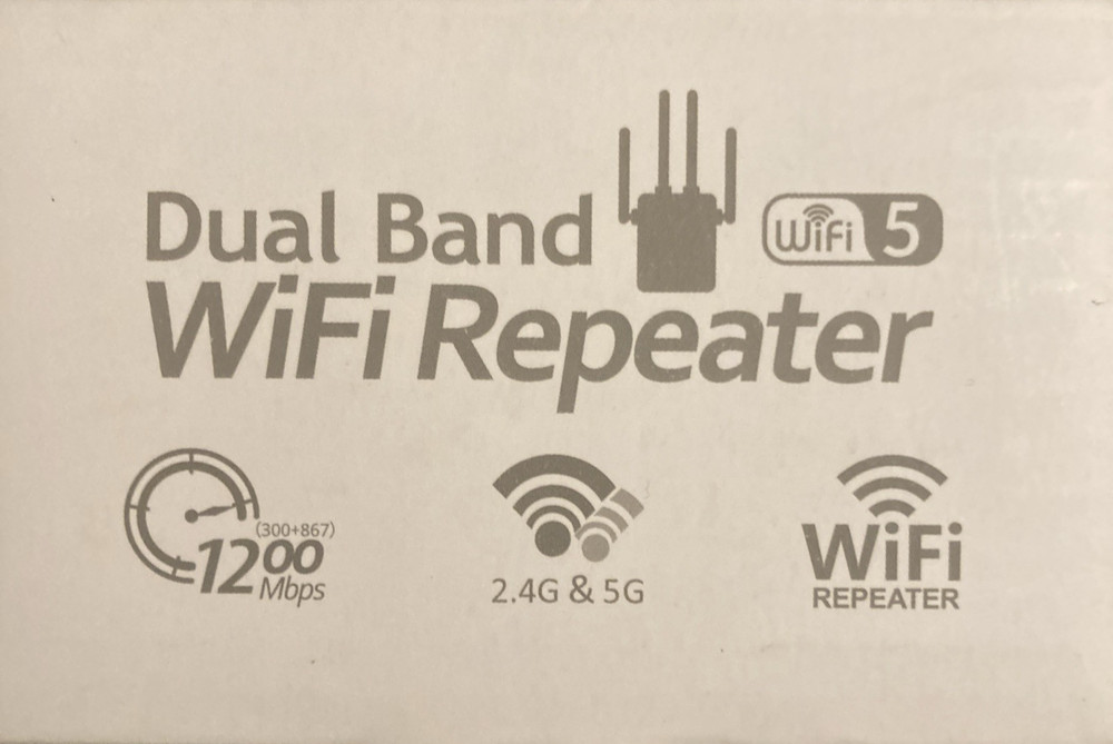 WiFi Range Extender 2.4G/5G Wireless Repeater 1200Mbps Internet Network Booster