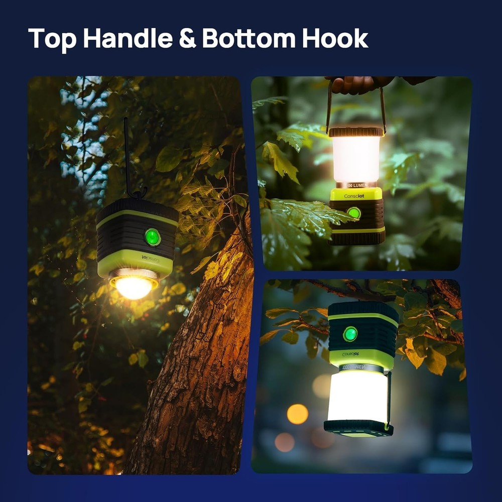 Compact Rechargeable Lanterns with USB-C & Adjustable Light Modes for Outdoors