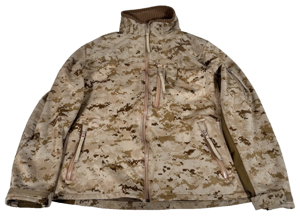 USMC Combat Desert Jacket CDJ 180S Soft Shell MARPAT Size Medium
