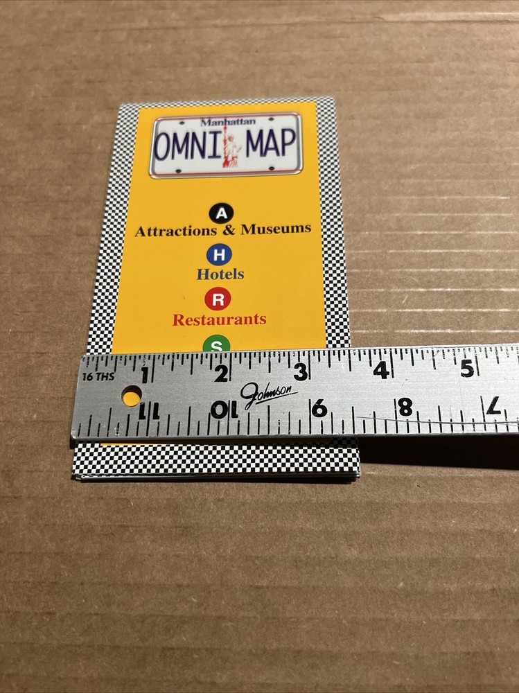 Manhattan Omni Map - 1999 Fold Out - Rare!
