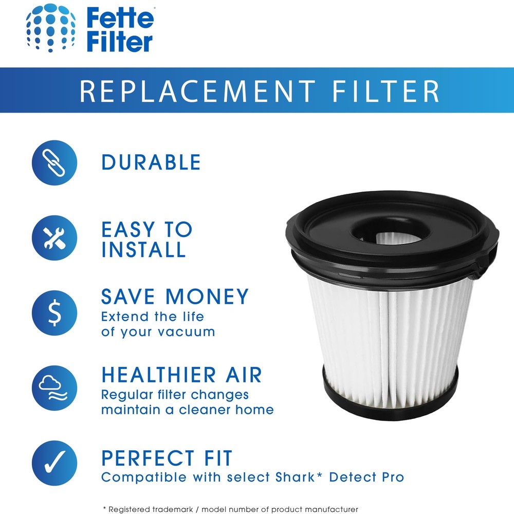 XPRFIW1000 Replacement Hepa Filter compatible with Shark Detect Pro Vac