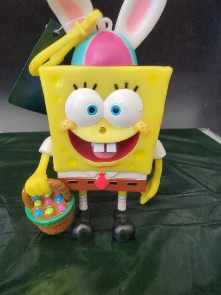 2004 SpongeBob SquarePants Easter Candy Buddy Nickelodeon Candy Keychain Sealed