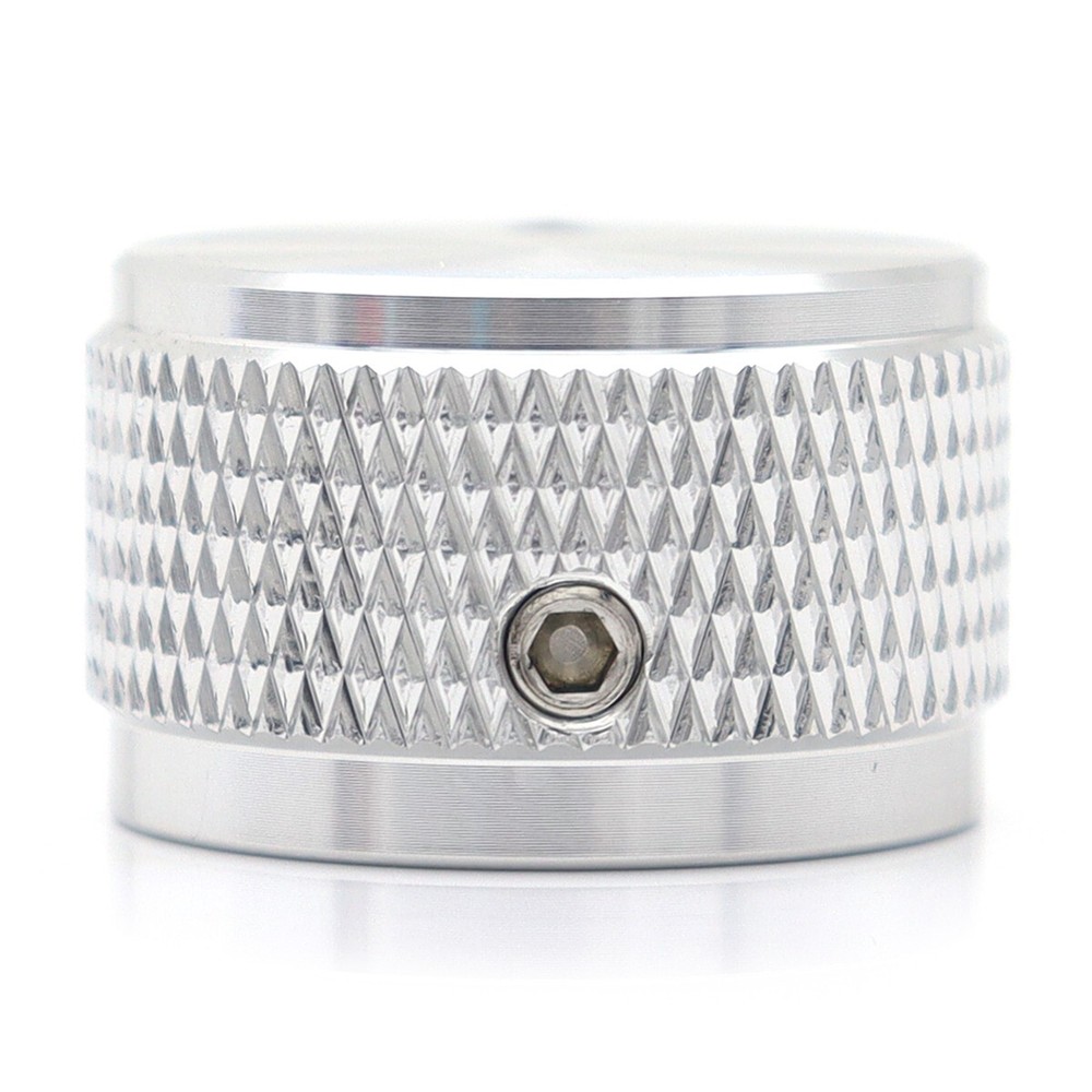 4Pcs Aluminium Alloy Electric Bass Guitar Knobs Volume Tone Control Knobs Silver