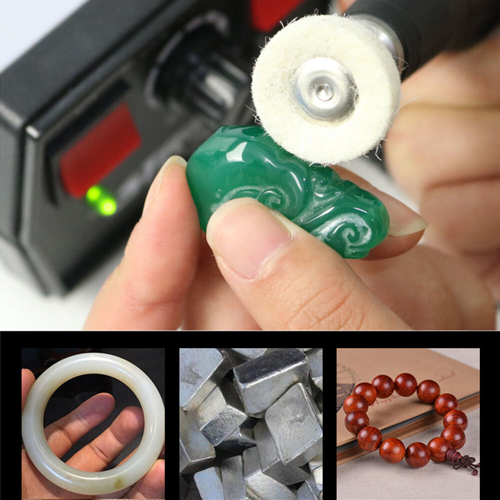 10pcs 38mm Felt Wool Polishing Buffing Wheel Buffer Pad Grinder for Rotary Tool