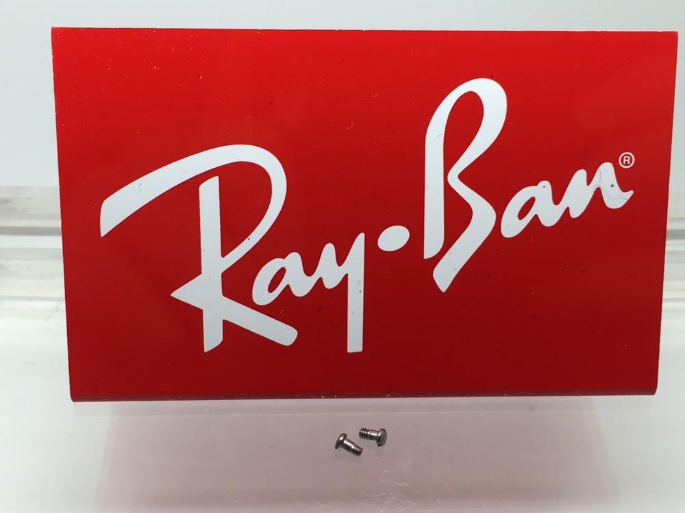 AUTHENTIC REPLACEMENT RAY-BAN RB 3183 TEMPLE/HINGE SCREWS PAIR NEW Genuine