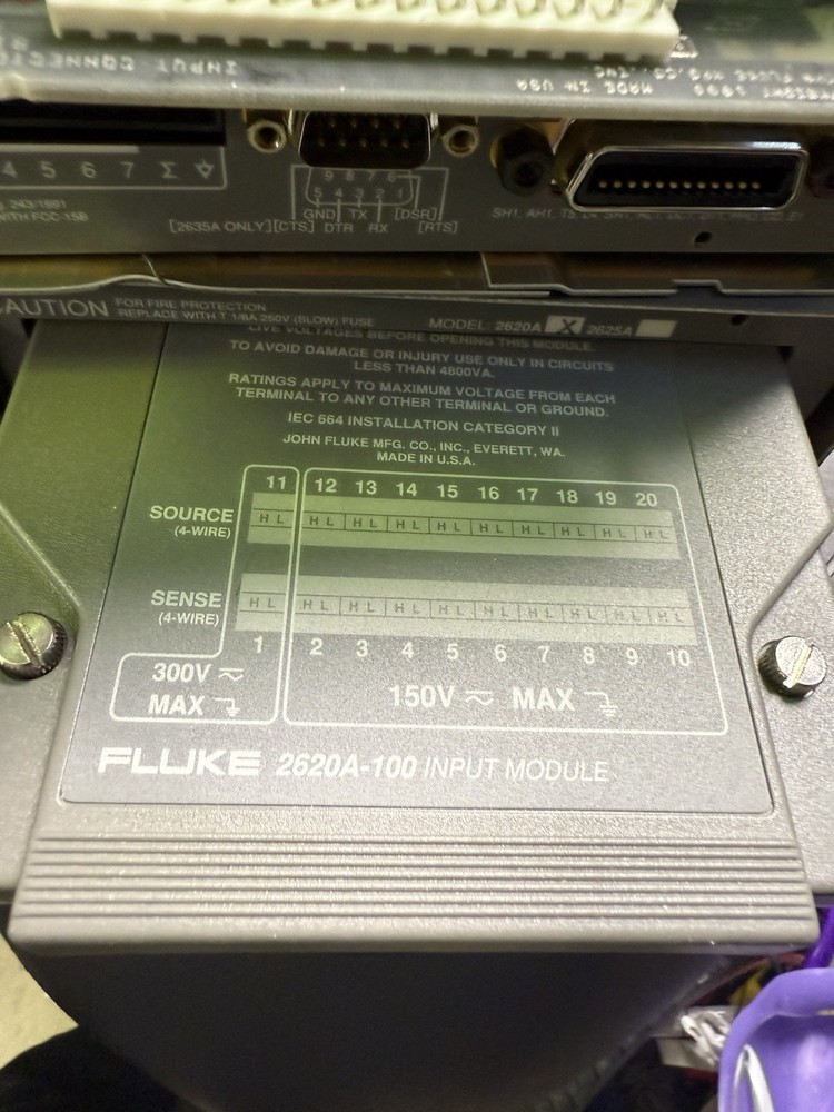 Two FLUKE HYDRA DATA Acquisition - One With INPUT MOUDLE