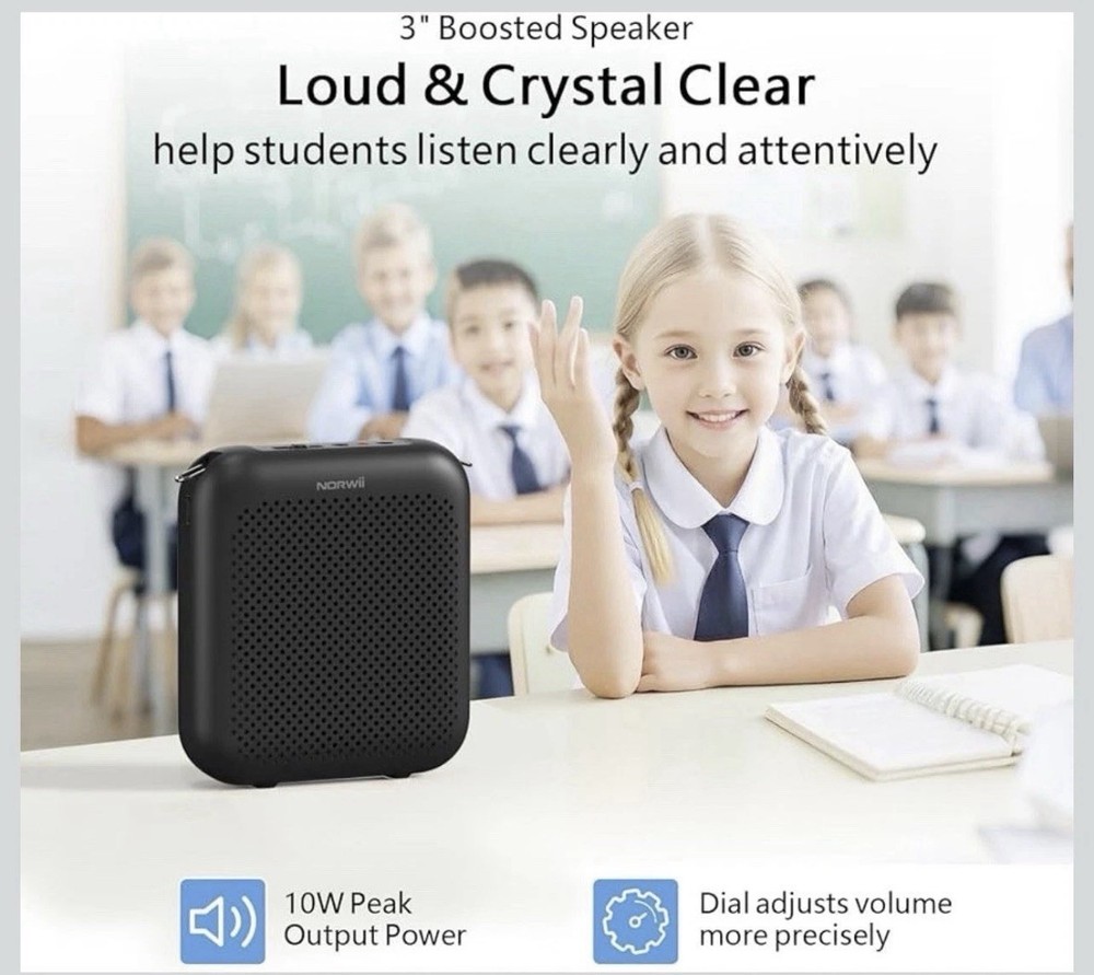 Loud Voice Amplifier Portable Mini Wired Microphone Headset Bluetooth Speaker