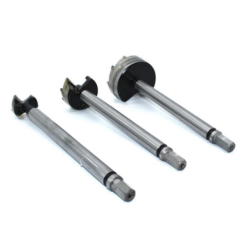 3PC Replacement Door Lock Carbide Tipped Boring Drilling Bits