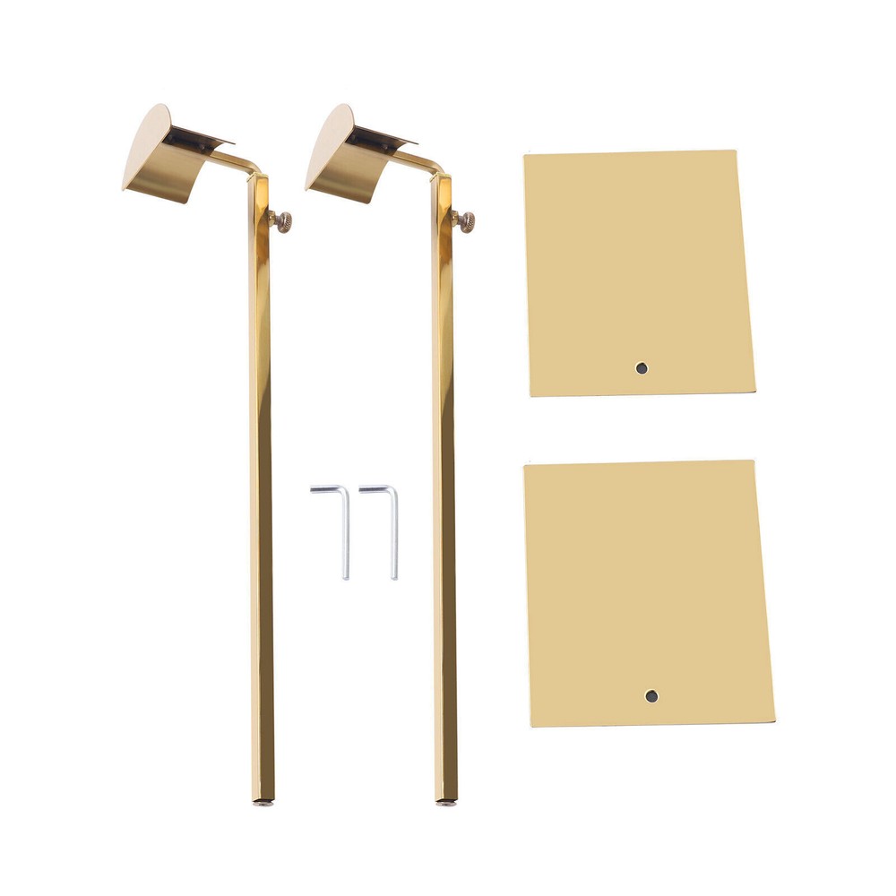 2 Pack Metal Handbag Display Rack with Adjustable Height and Sturdy Base