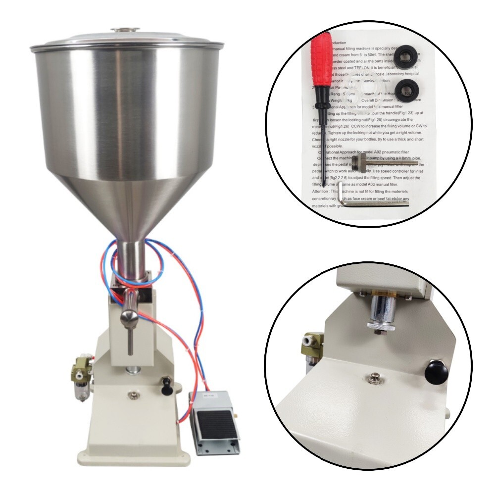 Vertical Auto Pneumatic Quantitative Paste Liquid Dual Purpose Filling Machine