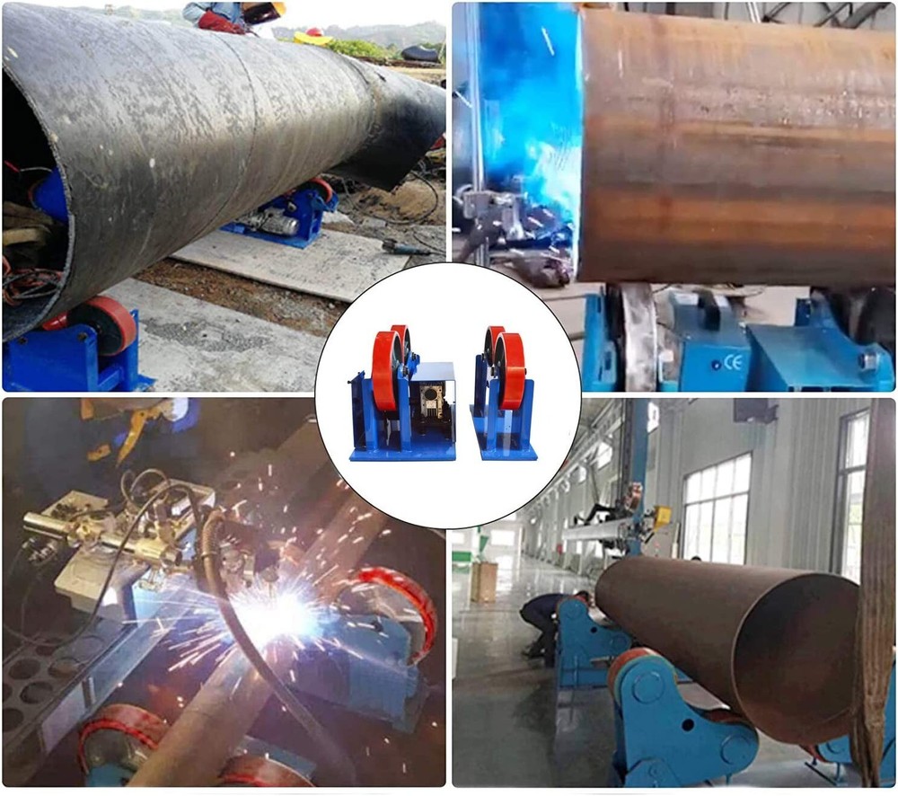 2200LB Tank Welding Roller Rack 110V Digital Display Turning Rolls LinkageRoller