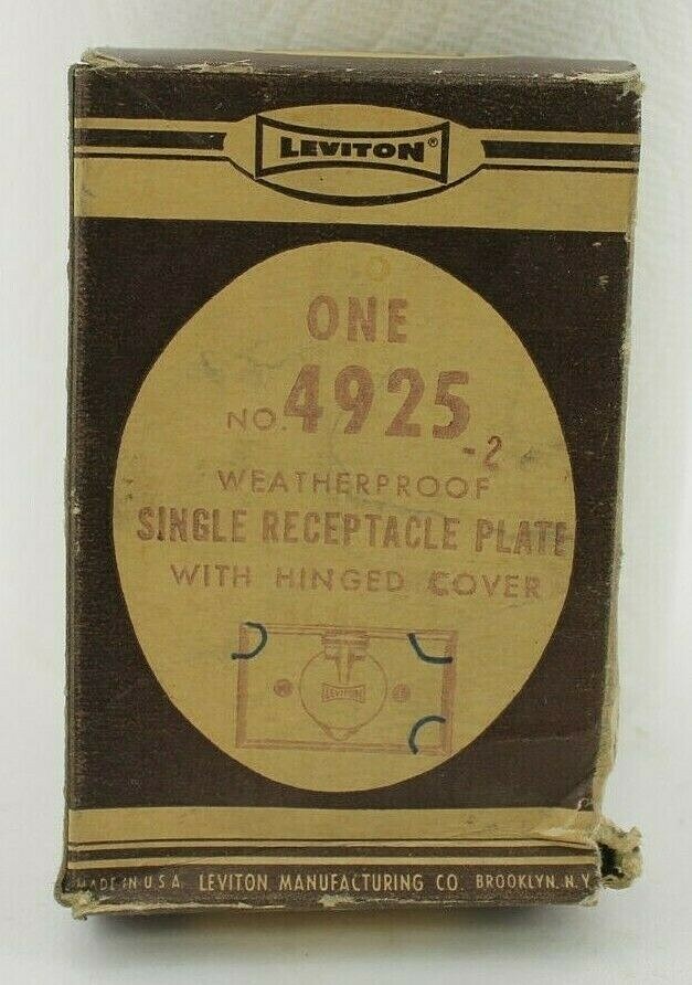 Leviton 4925-2 Single Receptacle Plate