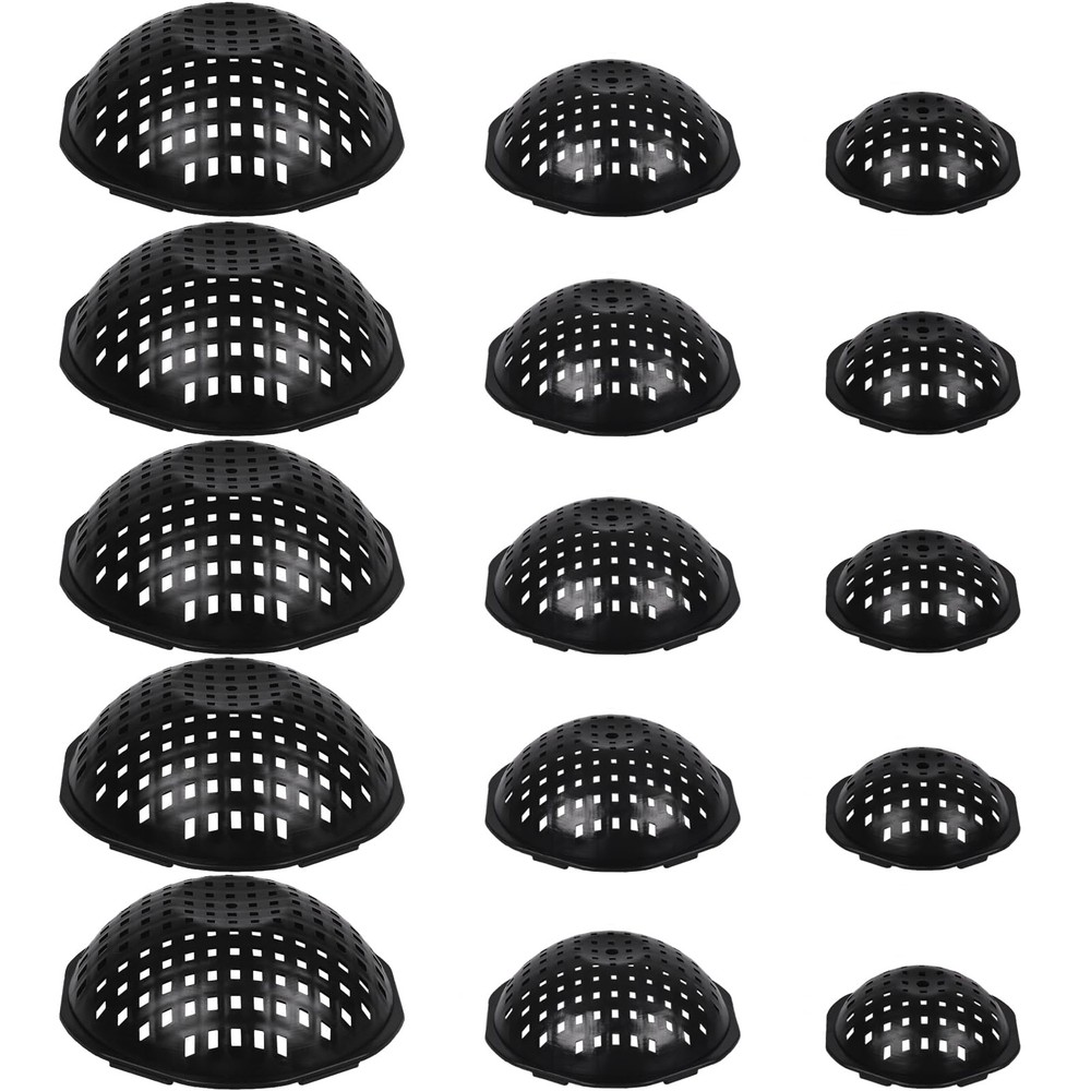 15 Pcs Spherical Flower Pot Mesh Pad Planter Inserts Bottom Grid Large 3 Size